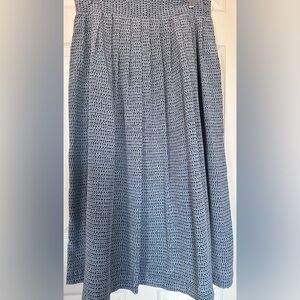 Breckenridge Elegant Blue Patterned Skirt